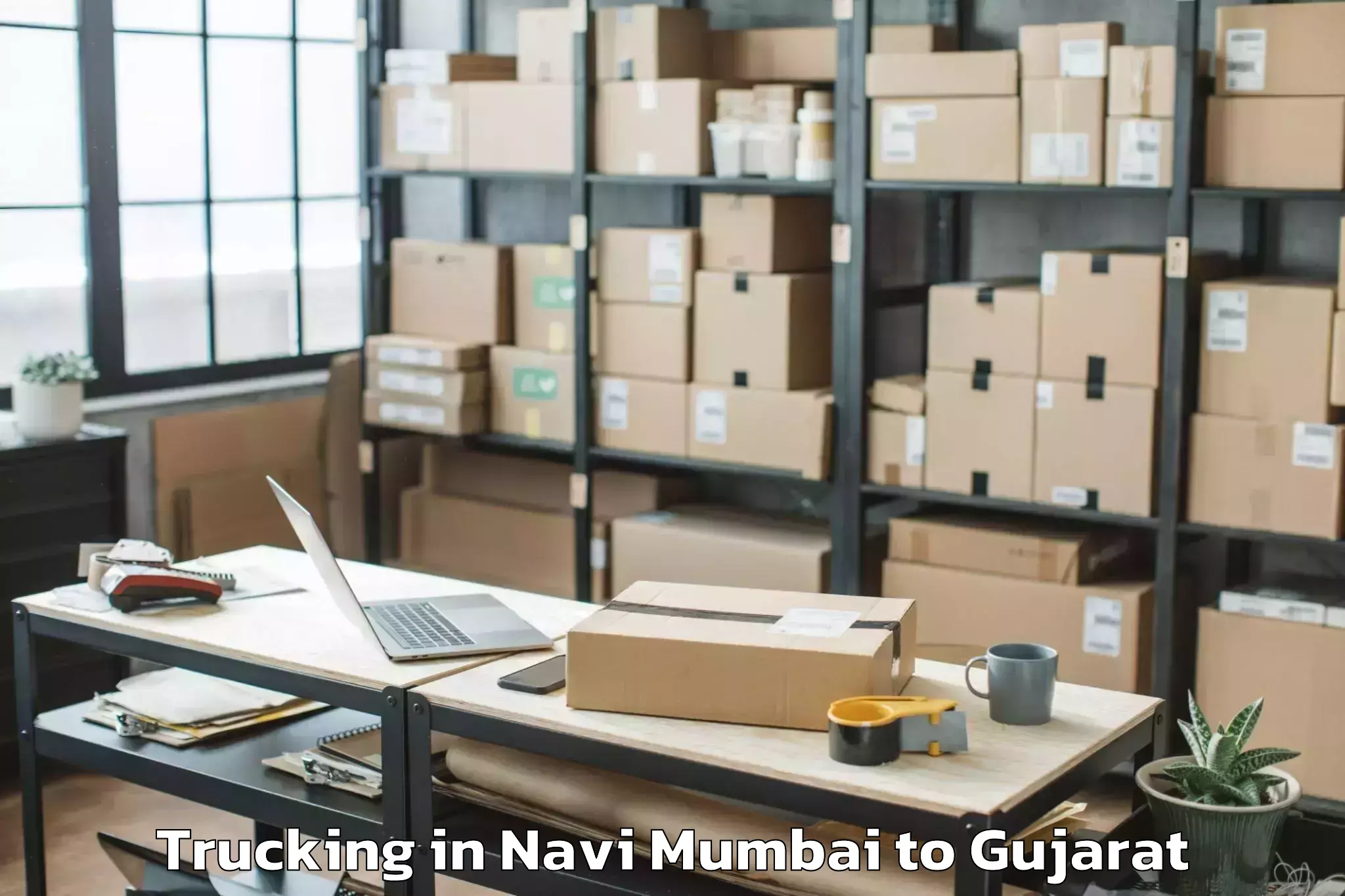 Comprehensive Navi Mumbai to Junagadh Agricultural Universi Trucking